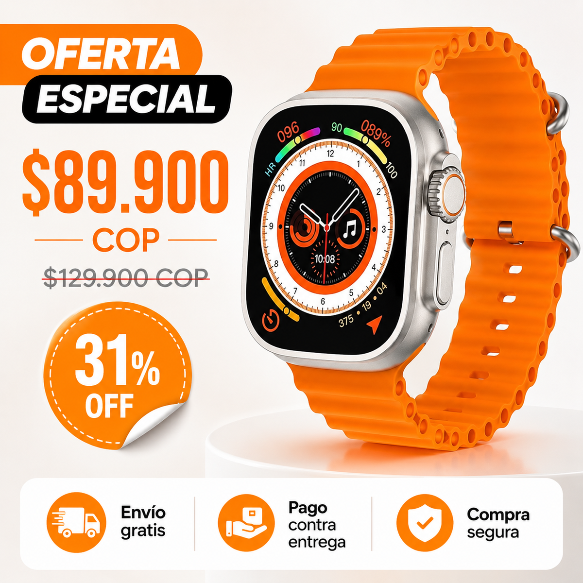 Reloj Inteligente Premium con Llamadas Bluetooth