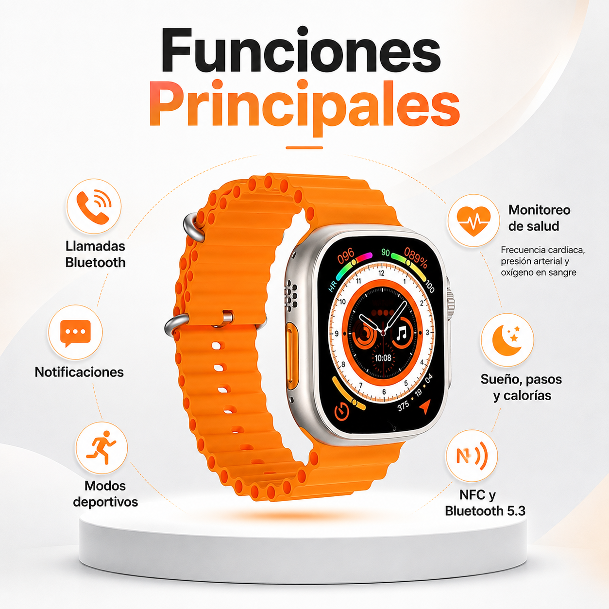 Reloj Inteligente Premium con Llamadas Bluetooth