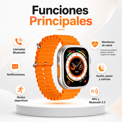 Reloj Inteligente Premium con Llamadas Bluetooth